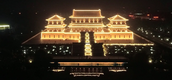 ��������ѩ���Ļ�԰ҹ����������չʾ